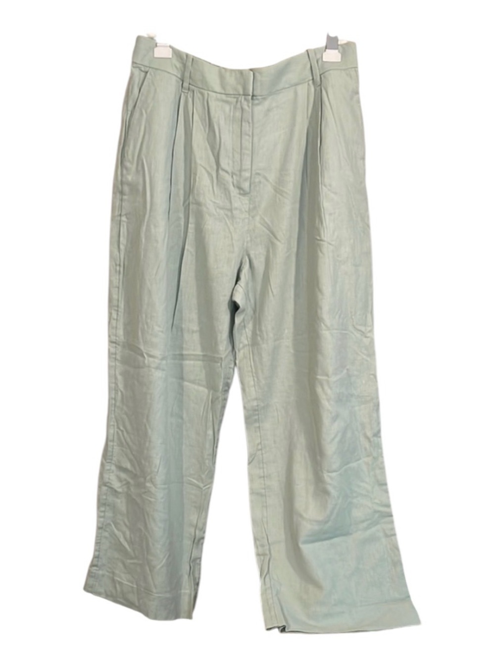 Abercrombie & Fitch NWT Women’s Light Green Wide-Leg Pants Size L short